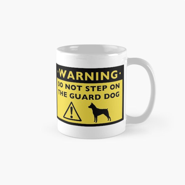Item preview, Humorous Miniature Pinscher Guard Dog Warning designed and sold by Jenn Inashvili.