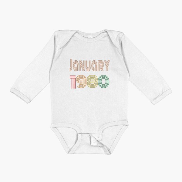 Item preview, Happy 40th Birthday, Happy forties Birthday, born in January 1980 designed and sold by marosharaf.