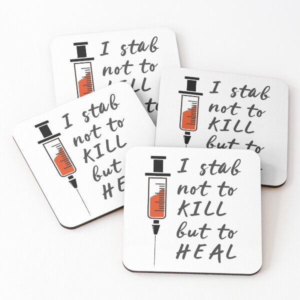 Item preview, Nurse or Doctor Gift | I Stab Not to Kill But to Heal  designed and sold by ojdart.