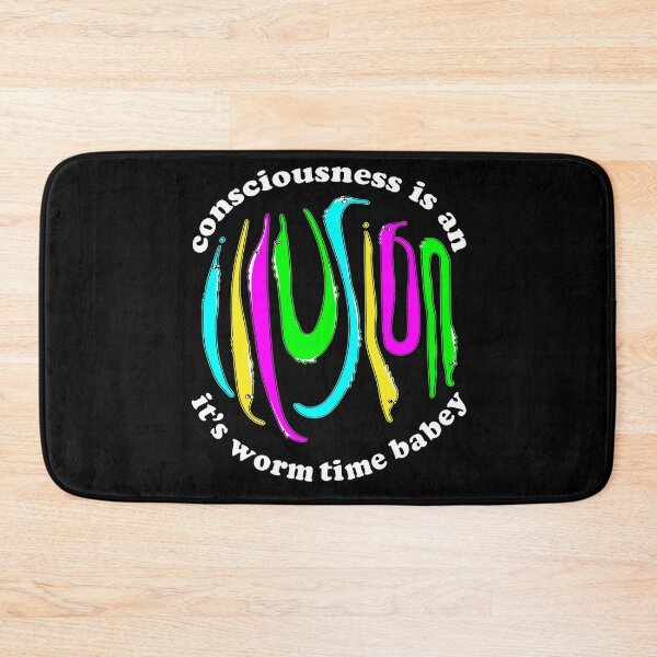 Item preview, Consciousness is an Illusion Fuzzy Worm on a String Meme designed and sold by Good-Find.