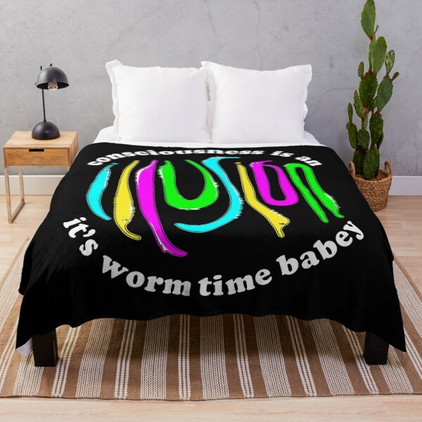 Item preview, Consciousness is an Illusion Fuzzy Worm on a String Meme designed and sold by Good-Find.