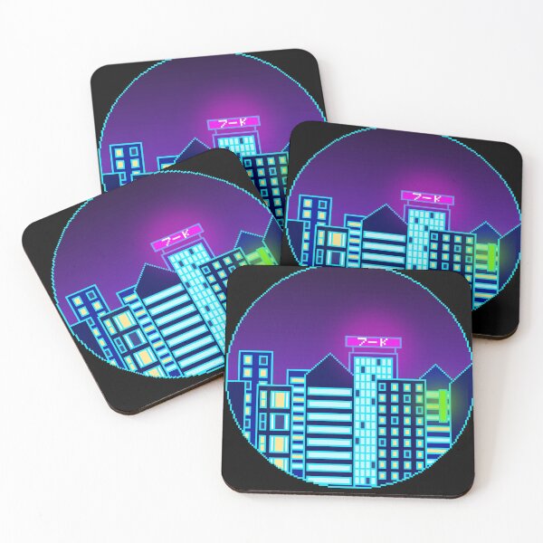 Item preview, Vaporwave City Pixel designed and sold by ssydneyart.