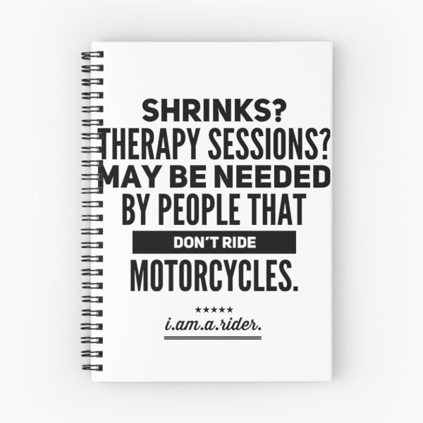 Item preview, Therapy May Be Needed By Those That Don't Ride Black Text designed and sold by TWMBDesigns.