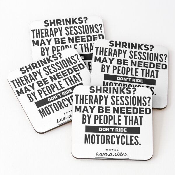 Item preview, Therapy May Be Needed By Those That Don't Ride Black Text designed and sold by TWMBDesigns.