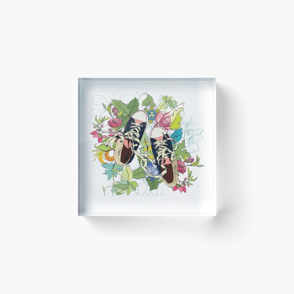 Aperçu de l'œuvre Chaussure, Converse Flowers créée et vendue par PickCreation.
