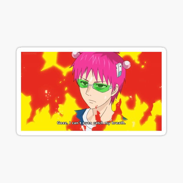 The Disastrous Life Of Saiki K Stickers Redbubble - saiki k decal id roblox