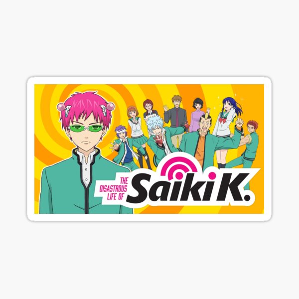 The Disastrous Life Of Saiki K Stickers Redbubble - saiki k decal id roblox