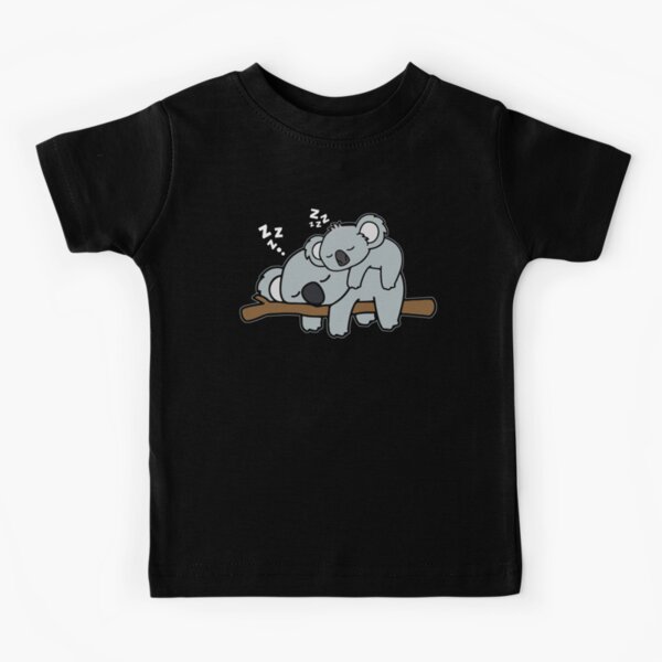 Funny Lazy Baby Koala with Koala Mama Bear Family Mothers Day Gift Kids T-Shirt