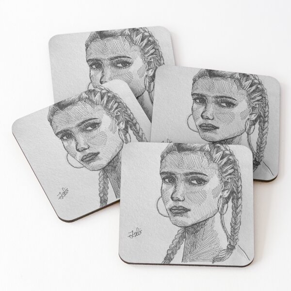Item preview, Girl with the Hoop Earrings designed and sold by ZJ-Artworks.