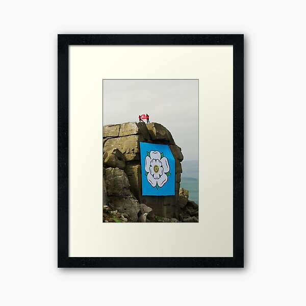 ROCK FLAG Framed Art Print