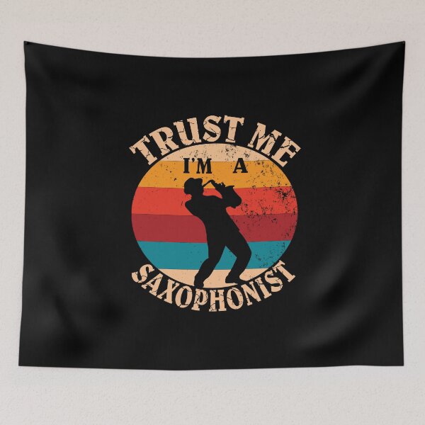 Item preview, Woodwind Instruments - Funny Retro Saxophone Player Gift designed and sold by Grabitees.