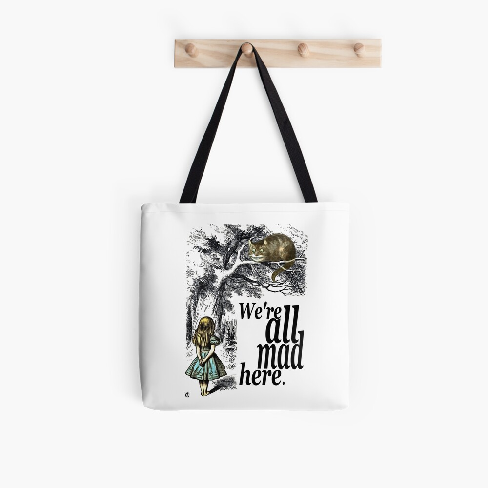 Alice In Wonderland Quote Tote Bag for Sale by maryedenoa