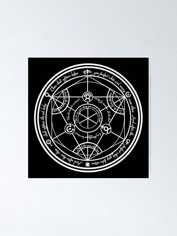 Alternate view of Human Transmutation Circle Poster