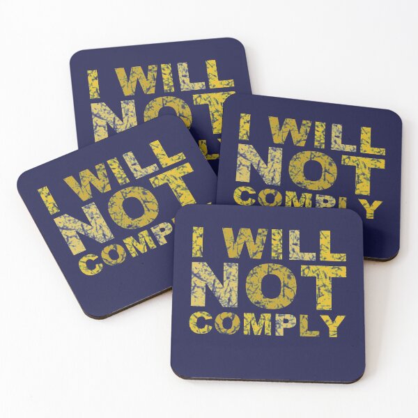 Item preview, I will not comply gold designed and sold by bumblethebee.