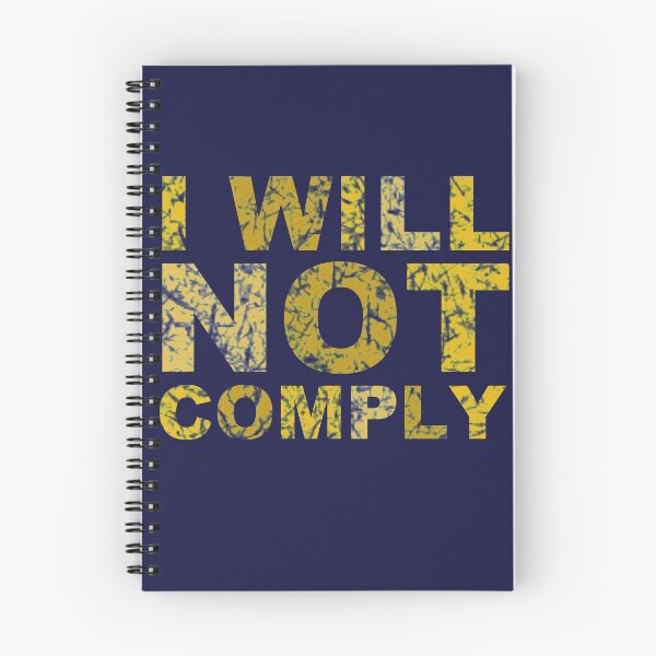 Item preview, I will not comply gold designed and sold by bumblethebee.