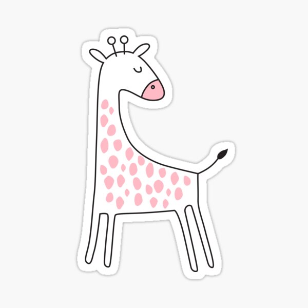 Giraffe Sticker By Ethansix Redbubble 7514