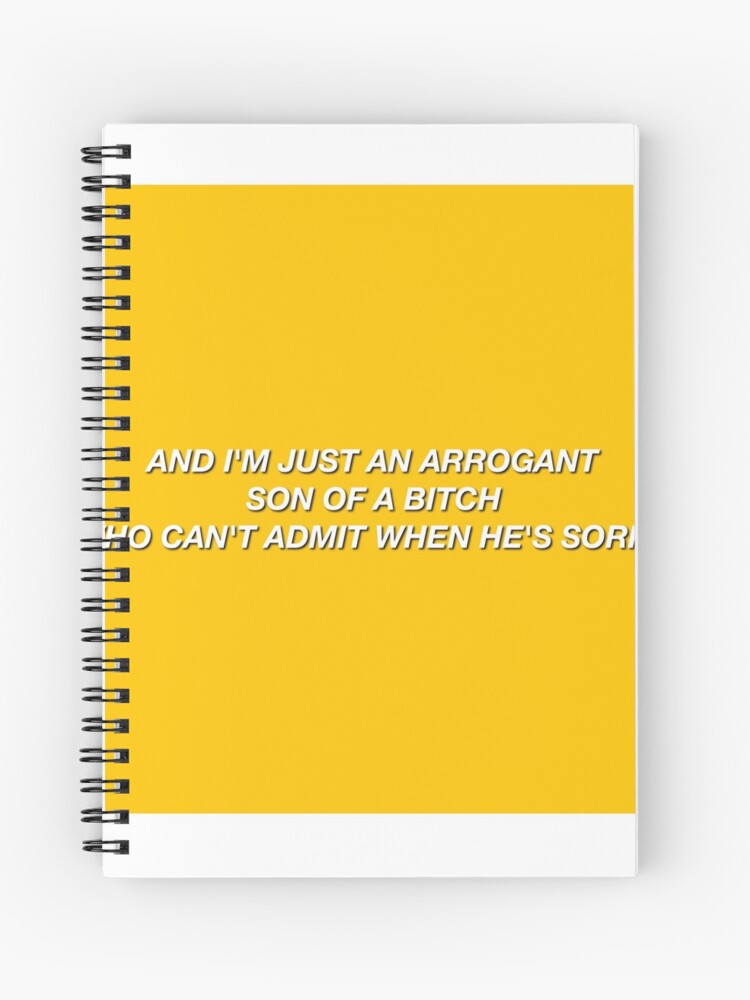 Harry Styles To Be So Lonely Lyrics Spiral Notebook By Susa27 Redbubble