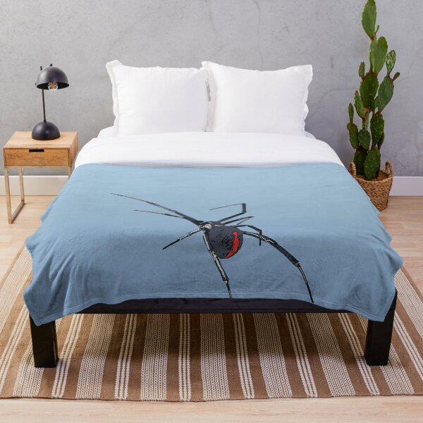 Item preview, Redback Spider (Latrodectus hasselt ) on blue designed and sold by ChrissyWild.