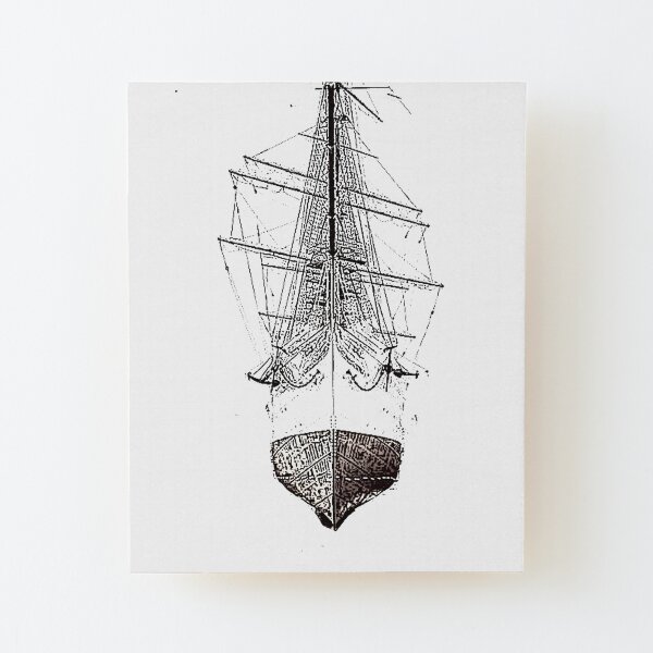 Sail Boat Wood Mounted Print