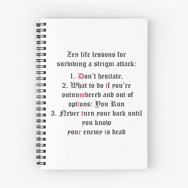 Item preview, Vampire Academy lessons designed and sold by Fanfeels4eva.