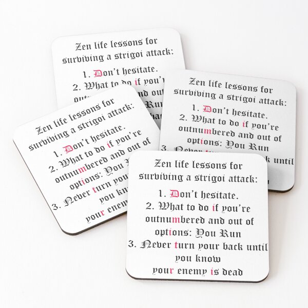 Item preview, Vampire Academy lessons designed and sold by Fanfeels4eva.