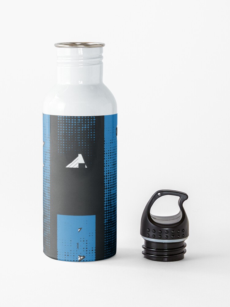 Alternate view of Open Your Eyes - Pretty Cool Retro Abstract Doodle Stripes Chess of Rick and Morty™ Water Bottle