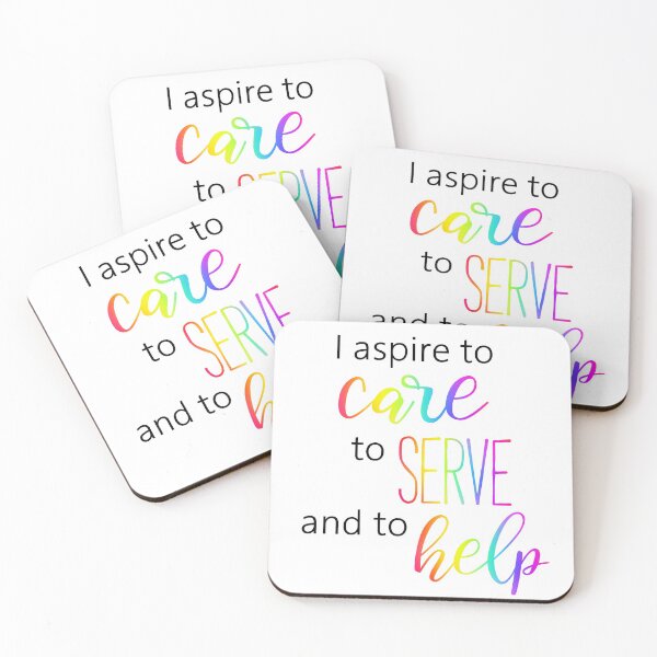 Item preview, Nurse, Doctor Gift and Appreciation | I Aspire to Care, to Serve, and to Help designed and sold by ojdart.
