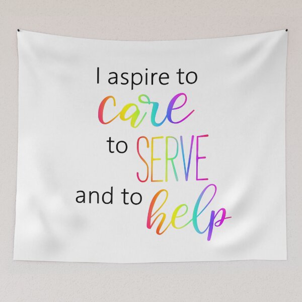 Item preview, Nurse, Doctor Gift and Appreciation | I Aspire to Care, to Serve, and to Help designed and sold by ojdart.