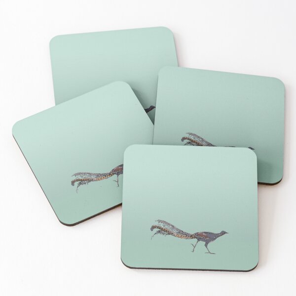 Item preview, Superb Lyrebird (Menura novaehollandiae) on green designed and sold by ChrissyWild.