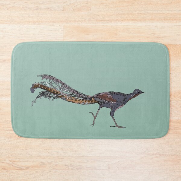 Item preview, Superb Lyrebird (Menura novaehollandiae) on green designed and sold by ChrissyWild.