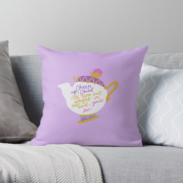 Teapot Talk Throw Pillow