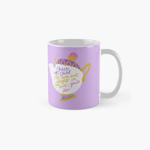 Disney Beauty And The Beast Purple Signature Heart Ceramic Coffee Mug Tea  Cup