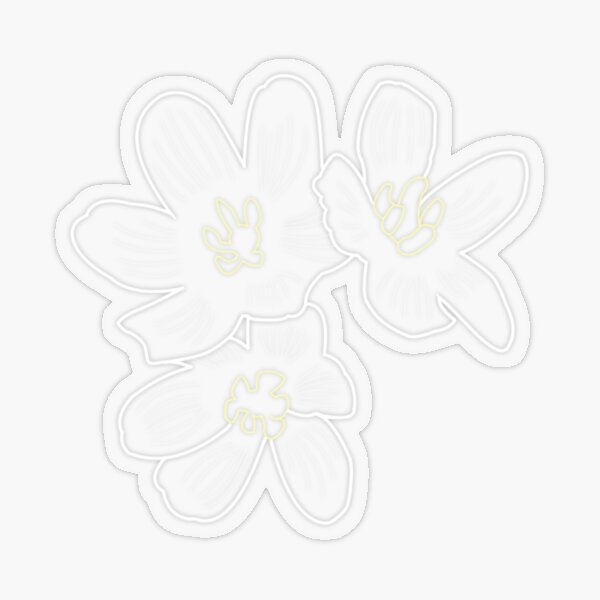 diphylleia grayi / skeleton flower Transparent Sticker