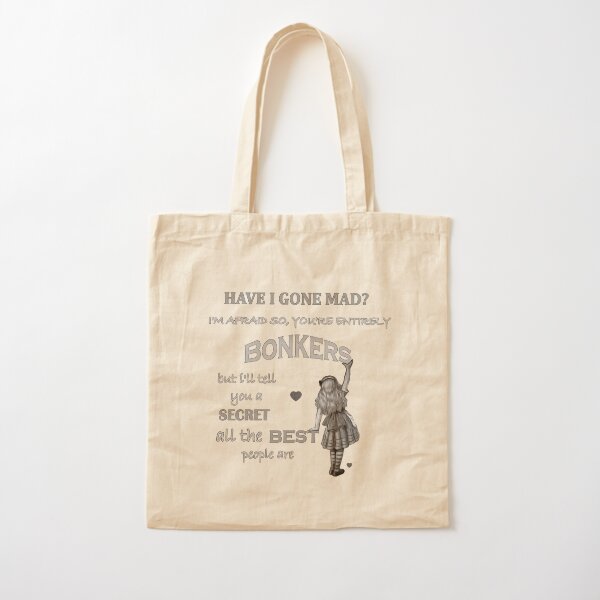 Alice In Wonderland Quote Tote Bag for Sale by maryedenoa