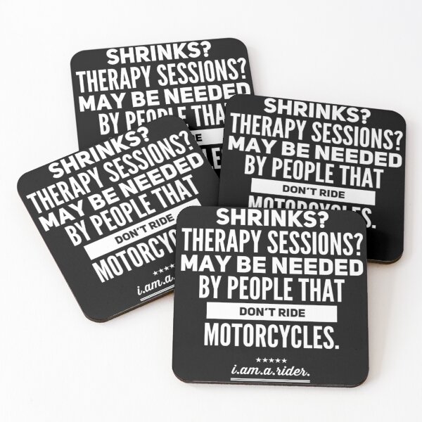 Item preview, Therapy May Be Needed By Those That Don't Ride White Text designed and sold by TWMBDesigns.