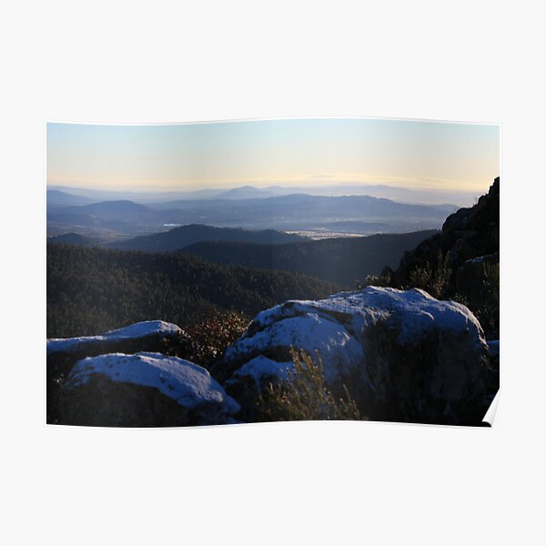 Early Snow at Booroomba Rocks Poster