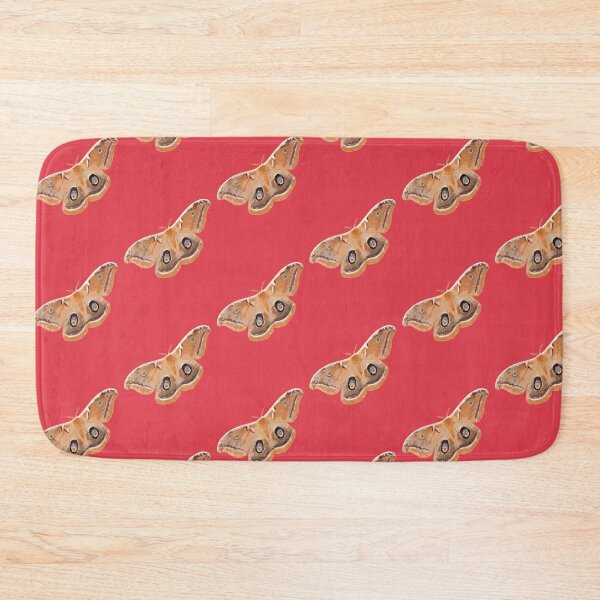 Item preview, Emperor Gum Moth (Opodiphthera eucalypti) large on Coral designed and sold by ChrissyWild.
