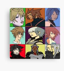 The Heros and Villians of Kingdom Hearts Canvas Print