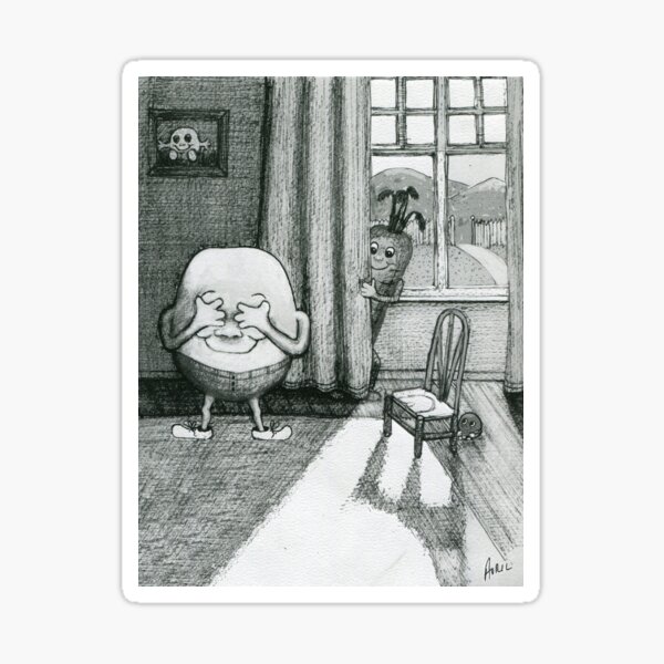 Item preview, Coming ready or not! Drawing by Avril Thomas designed and sold by AvrilThomasart.
