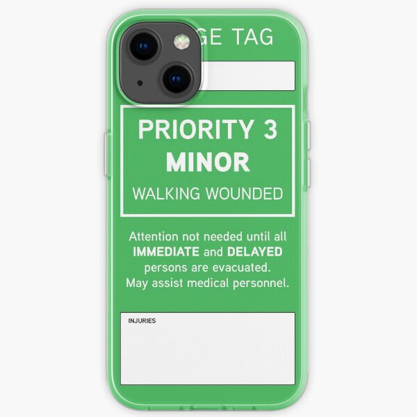 Triage Tag: Minor iPhone Soft Case