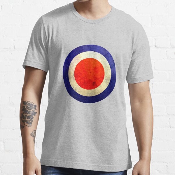 Sixties Mod Bullseye Red White and Blue Essential T-Shirt for