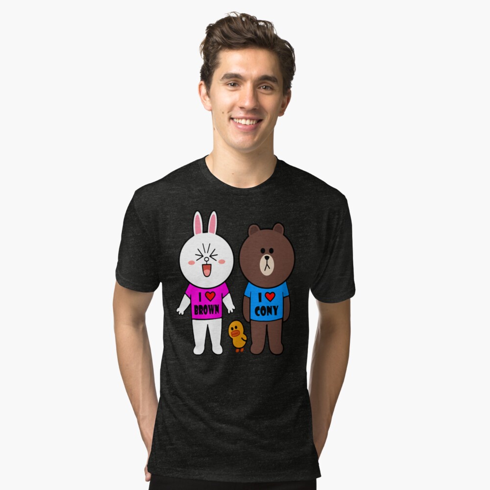 cony and brown t shirt