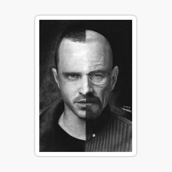 Aaron Paul & Bryan Cranston Sticker