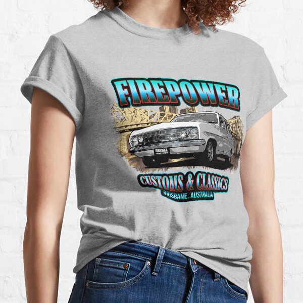 Firepower Customs and Classics Souvenir Brisbane HR Sedan Classic T-Shirt