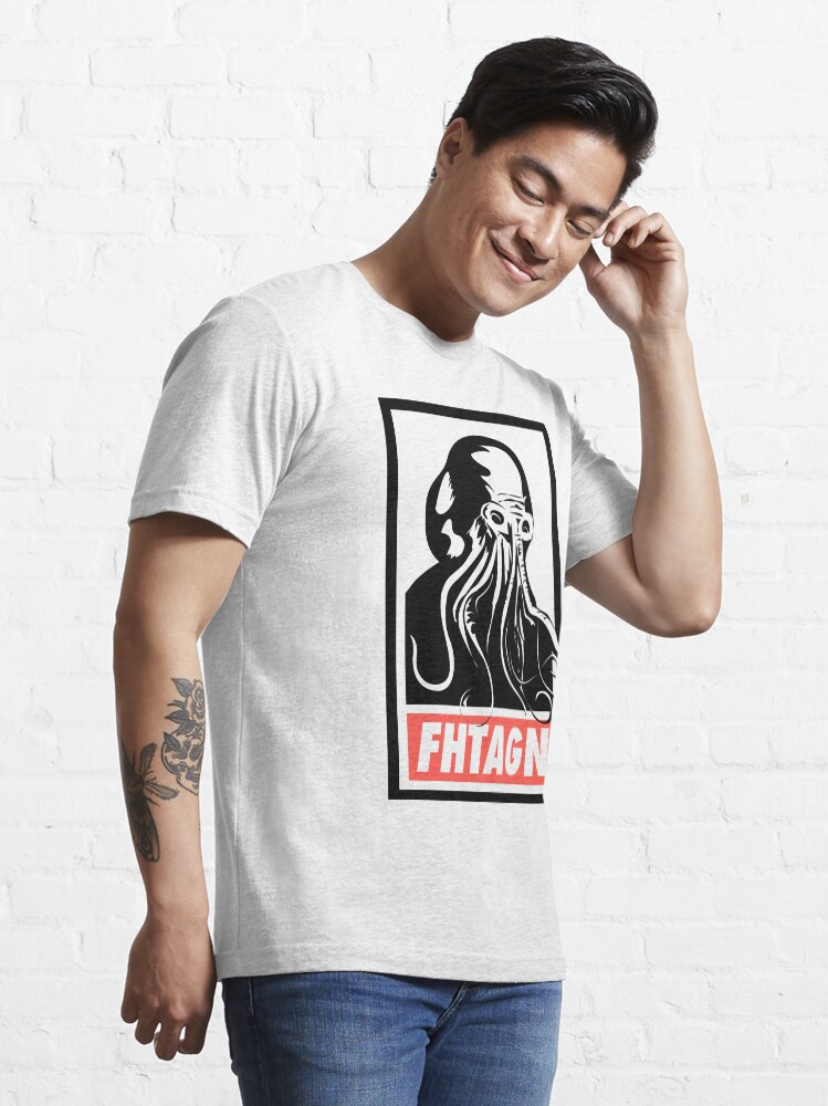 Alternate view of Cthulhu Fhtagn Essential T-Shirt