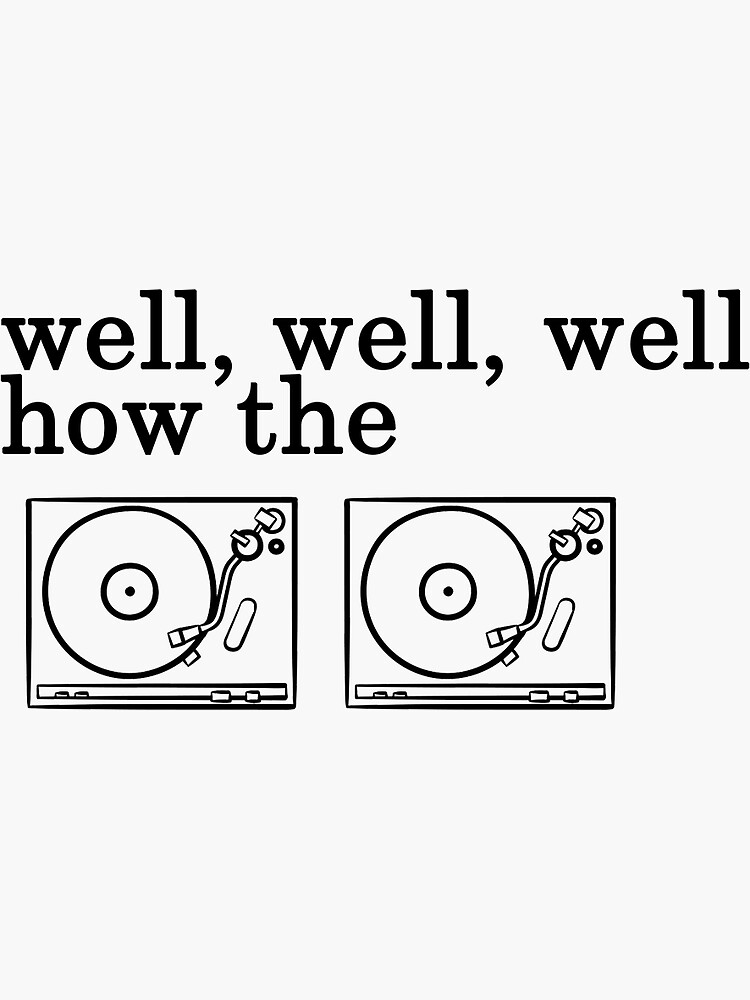 "How the turn tables sticker the office" Sticker for Sale by