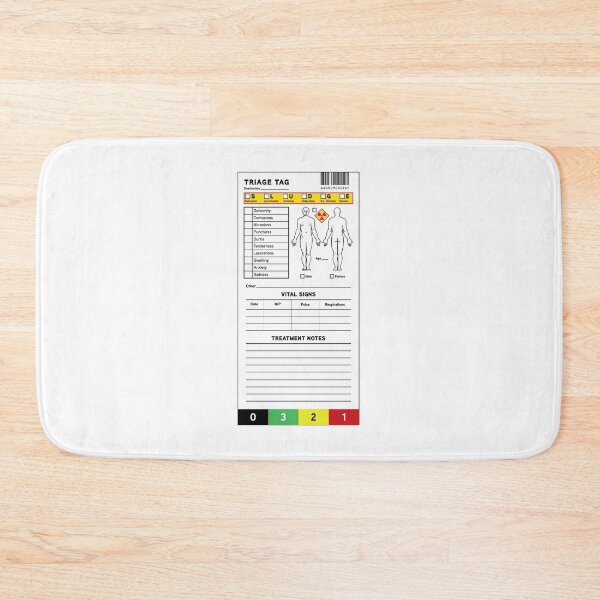 Item preview, Triage tag designed and sold by Incapability.