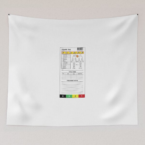 Item preview, Triage tag designed and sold by Incapability.