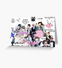 BTS/Bangtan Sonyeondan - Collage Greeting Card