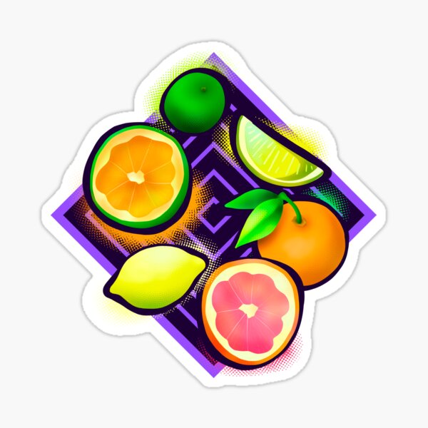 Lemonade geo violet Sticker